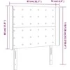 Galvūgalis su LED, kreminės spalvos, 83x16x118/128 cm