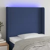 Galvūgalis su LED, mėlynos spalvos, 103x16x118/128cm, audinys
