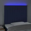 Galvūgalis su LED, mėlynos spalvos, 80x5x118/128cm, audinys