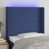 Galvūgalis su LED, mėlynos spalvos, 93x16x118/128cm, audinys