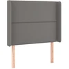 Galvūgalis su LED, pilkos spalvos, 103x16x118/128 cm