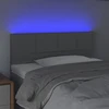 Galvūgalis su LED, šviesiai pilkas, 100x5x78/88cm, audinys