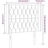Galvūgalis su LED, šviesiai pilkas, 103x16x118/128cm, audinys