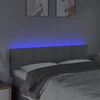 Galvūgalis su LED, šviesiai pilkas, 144x5x78/88cm, audinys