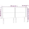 Galvūgalis su LED, šviesiai pilkas, 183x16x118/128/128cm