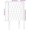 Galvūgalis su LED, šviesiai pilkas, 83x16x118/128cm, audinys