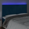 Galvūgalis su LED, tamsiai mėlynas, 160x5x118/128cm, aksomas
