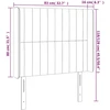 Galvūgalis su LED, tamsiai mėlynas, 83x16x118/128cm, aksomas