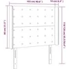 Galvūgalis su LED, tamsiai pilkas, 103x16x118/128cm, audinys