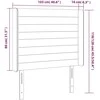 Galvūgalis su LED, tamsiai pilkas, 103x16x118/128cm, audinys