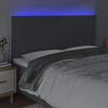 Galvūgalis su LED, tamsiai pilkas, 160x5x118/128cm, audinys