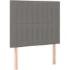 Galvūgalis su LED, tamsiai pilkas, 80x5x118/128cm, audinys