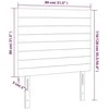 Galvūgalis su LED, tamsiai pilkas, 80x5x118/128cm, audinys