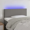 Galvūgalis su LED, tamsiai pilkas, 80x5x78/88cm, audinys