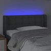 Galvūgalis su LED, tamsiai pilkas, 83x16x78/88cm, audinys