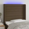 Galvūgalis su LED, tamsiai rudos spalvos, 83x16x118/128cm