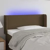 Galvūgalis su LED, tamsiai rudos spalvos, 93x16x78/88cm