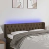 Galvūgalis su LED, tamsiai rudos spalvos, 163x16x78/88cm