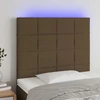 Galvūgalis su LED, tamsiai rudos spalvos, 100x5x118/128cm