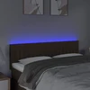 Galvūgalis su LED, tamsiai rudos spalvos, 144x5x78/88cm,audinys