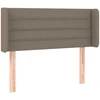 Galvūgalis su LED, taupe spalvos, 103x16x78/88cm, audinys