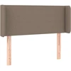 Galvūgalis su LED, taupe spalvos, 103x16x78/88cm, audinys