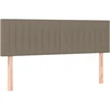 Galvūgalis su LED, taupe spalvos, 144x5x78/88cm, audinys