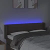 Galvūgalis su LED, taupe spalvos, 147x16x78/88cm, audinys