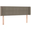 Galvūgalis su LED, taupe spalvos, 147x16x78/88cm, audinys