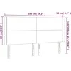 Galvūgalis su LED, taupe spalvos, 163x16x118/128cm, audinys