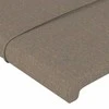 Galvūgalis su LED, taupe spalvos, 203x16x118/128cm, audinys