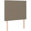 Galvūgalis su LED, taupe spalvos, 80x5x118/128cm, audinys
