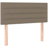 Galvūgalis su LED, taupe spalvos, 80x5x78/88cm, audinys