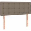 Galvūgalis su LED, taupe spalvos, 80x5x78/88cm, audinys