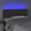 Galvūgalis su LED, taupe spalvos, 80x5x78/88cm, audinys