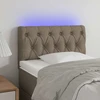 Galvūgalis su LED, taupe spalvos, 80x7x78/88cm, audinys