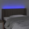 Galvūgalis su LED, taupe spalvos, 83x16x78/88cm, audinys