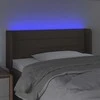 Galvūgalis su LED, taupe spalvos, 83x16x78/88cm, audinys