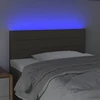 Galvūgalis su LED, taupe spalvos, 90x5x78/88cm, audinys