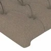 Galvūgalis su LED, taupe spalvos, 93x16x118/128cm, audinys