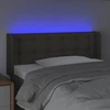 Galvūgalis su LED, taupe spalvos, 93x16x78/88cm, audinys