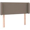 Galvūgalis su LED, taupe spalvos, 93x16x78/88cm, audinys