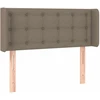 Galvūgalis su LED, taupe spalvos, 93x16x78/88cm, audinys