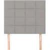 Galvūgalis, 2vnt.,šviesiai pilkos spalvos,90x5x78/88cm, audinys