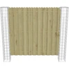 Tvorelės stulpas 2 pcs Sidabro 20 x 20 x 190 cm metalas