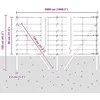 Tvorelės stulpas Cinkuotas 50 x 0,8 m Plienas