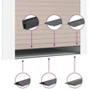 Garažo durų sandarinimas Juoda 70 x 6 mm 2,5 m PVC