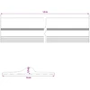 Garažo Grindų Sandariklis Juoda ir geltona 12 x 90 mm 1,5 m PVC