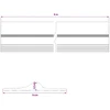 Garažo Grindų Sandariklis Juoda ir geltona 12 x 90 mm 6 m PVC