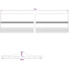 Garažo Grindų Sandariklis Juoda ir geltona 12 x 90 mm 2 m PVC